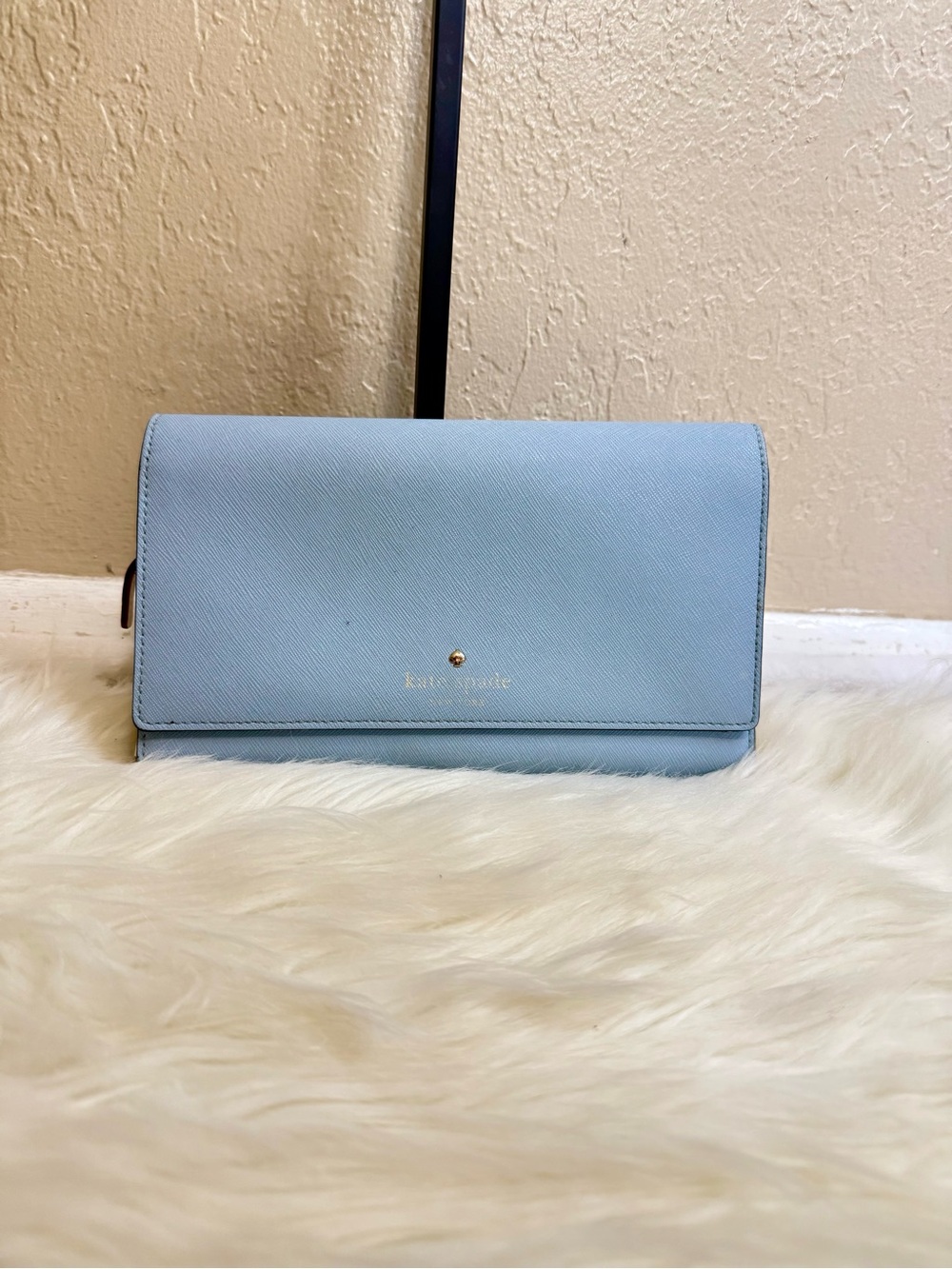 Kate Spade Light Blue Leather Wallet Organizer